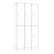 Lockers 6 Doors - Bank of 2 x high & 3 x Wide